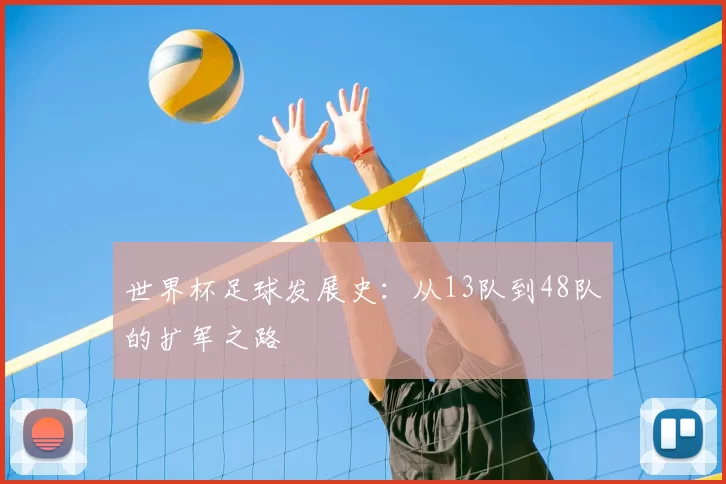世界杯足球发展史：从13队到48队的扩军之路